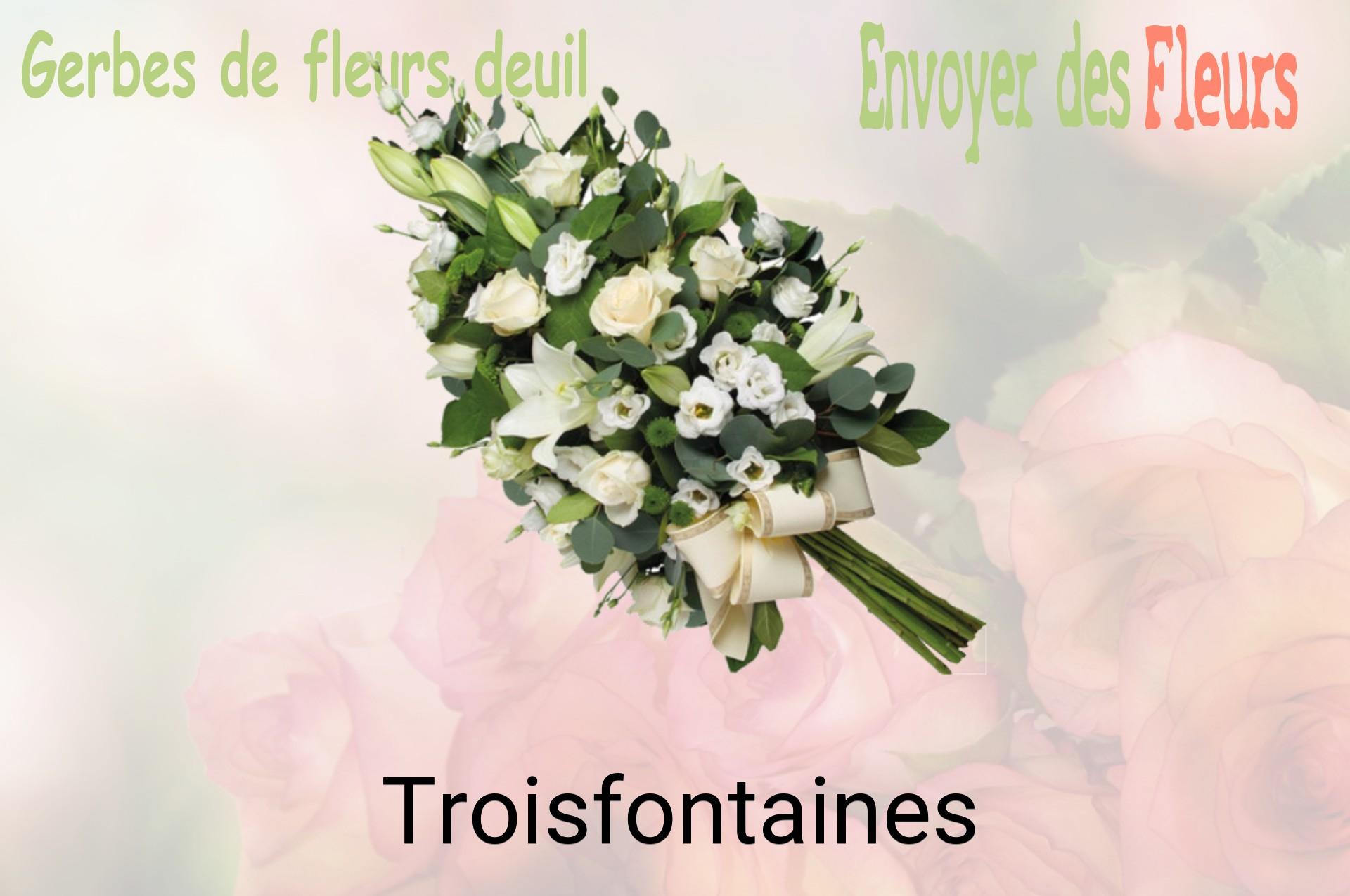 Gerbe de fleurs de deuil livrée à Troisfontaines